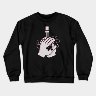 hand washing Crewneck Sweatshirt